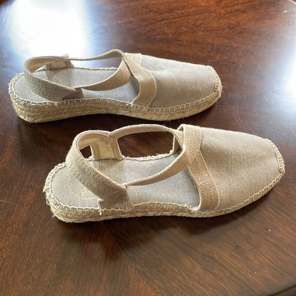 TONI PONS Ecru Linen Ter Wedge Espadrilles - Picture 3 of 7